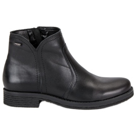 Niedrige Stiefel auf dem VINCEZA-Reißverschluss schwarz