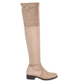 Super Me Beige Musketierstiefel