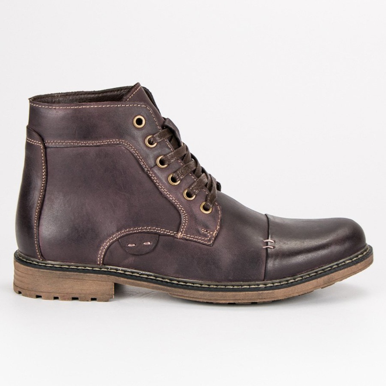 Wolski Leder Herren Stiefel braun