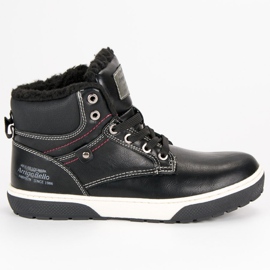 Arrigo Bello Jugend Turnschuhe über dem Knöchel schwarz