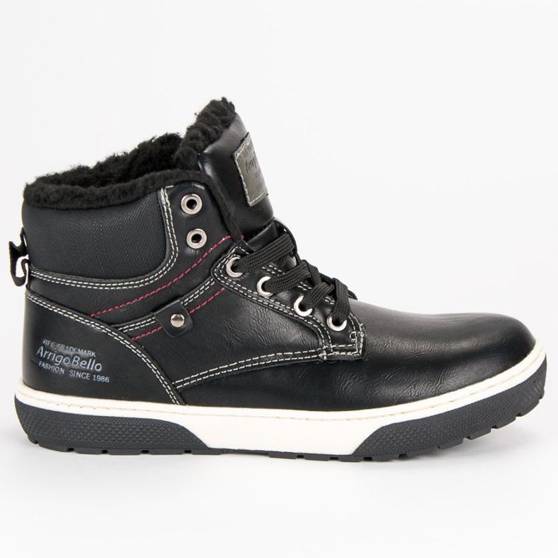 Arrigo Bello Jugend Turnschuhe über dem Knöchel schwarz