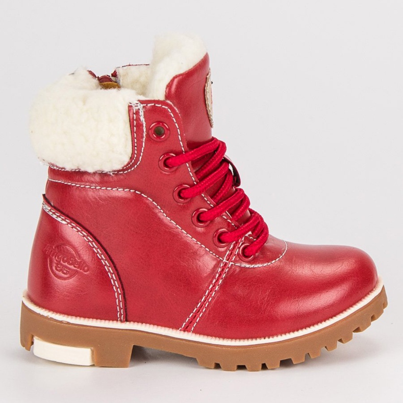 Arrigo Bello Rote Trapper auf dem Reißverschluss