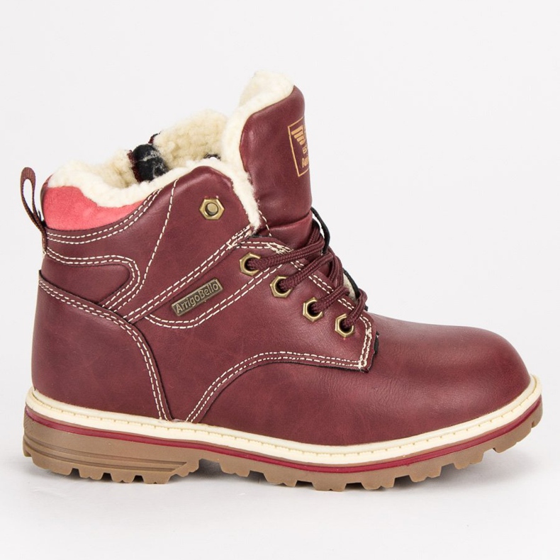 Arrigo Bello Wärmte Hose mit Reißverschluss rot