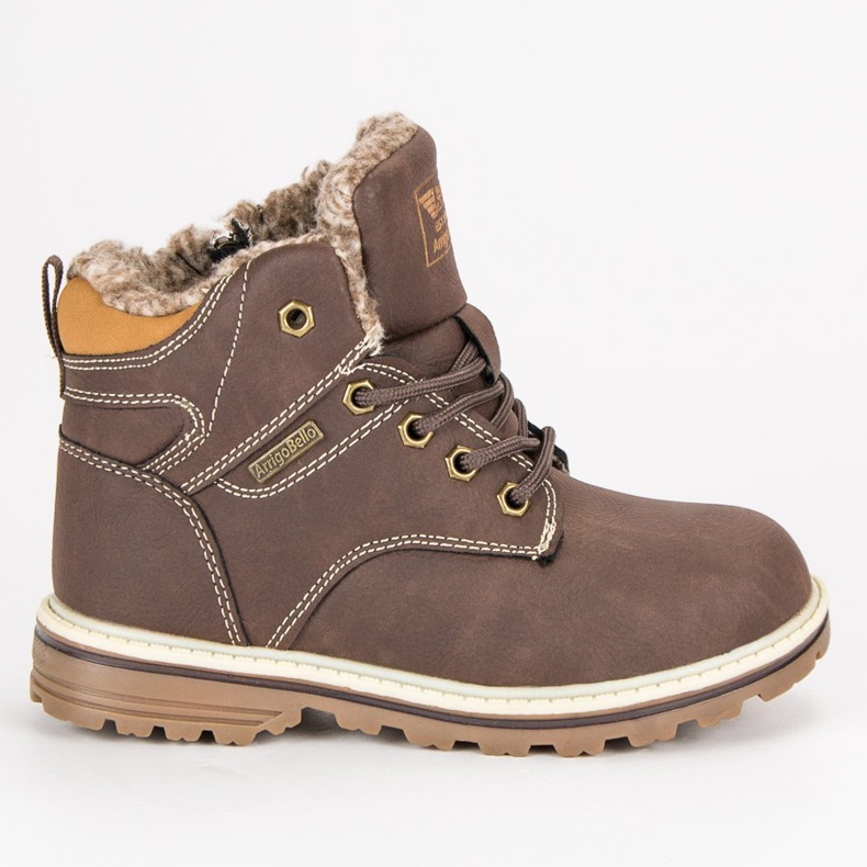 Arrigo Bello Wärmte Hose mit Reißverschluss braun