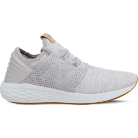New Balance Frischer Schaum Cruz V2 stricken WCRUZKG2 Regenwolke mit weißem Munsell grau