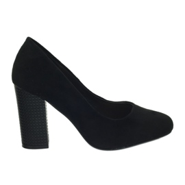 Sergio Leone Schwarze Wildleder Pumps 200