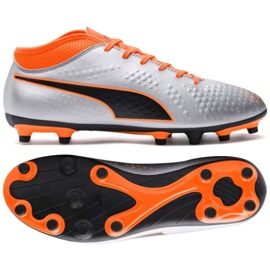 Fußballschuhe Puma One 4 Syn Fg M 104749 01 mehrfarbig silber-