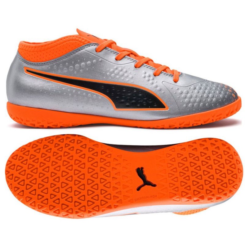 Hallenschuhe Puma One 4 Syn It Jr 104783 01 mehrfarbig silber-
