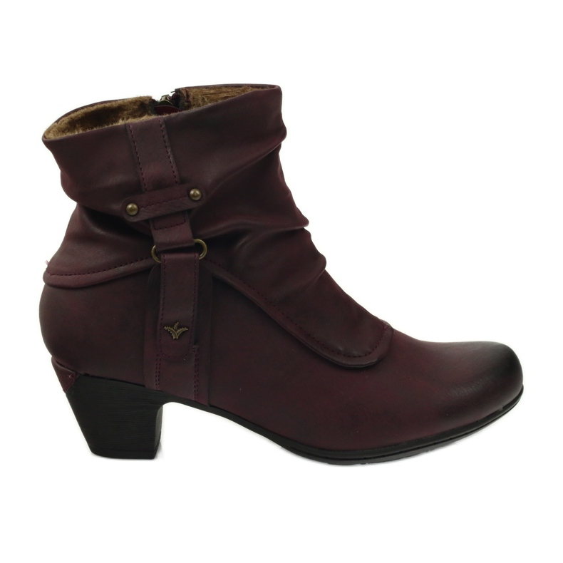 Kastanienbraune Stiefel super bequem Aloeloe mehrfarbig rot