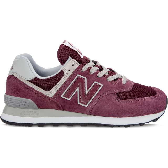New Balance Wl574er Burgund Mit Weiß mehrfarbig rot