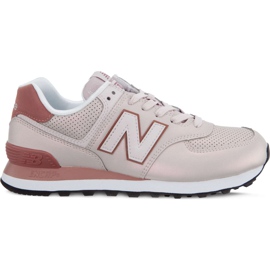 New Balance Wl574kse Sheen Pack Conch Shell mit dunklem Oxid braun mehrfarbig