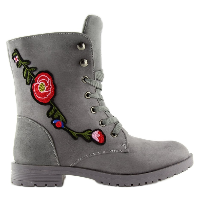 Arbeiterinnen mit grauer AB-9 Grauer Stickerei