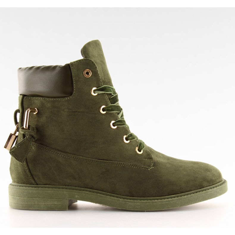 Holzbretter mit Vorhängeschloss grün J-8686 grün