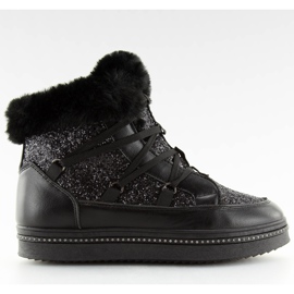 AX05 schwarze Mond-Schneestiefel