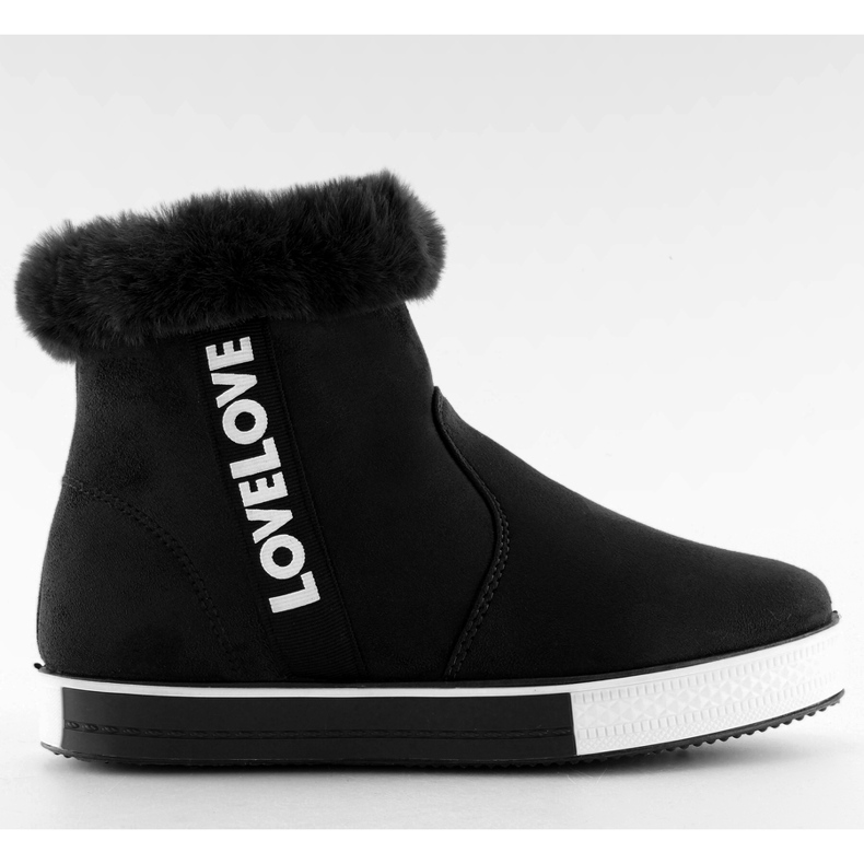 Schwarze knöchelhohe Sneakers NB252P