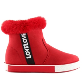 Rote knöchelhohe Sneakers NB252P Rot