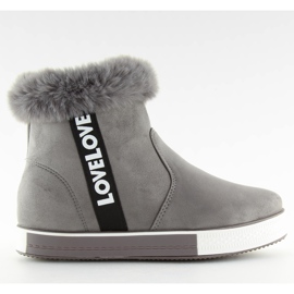 Graue knöchelhohe Sneakers NB252P