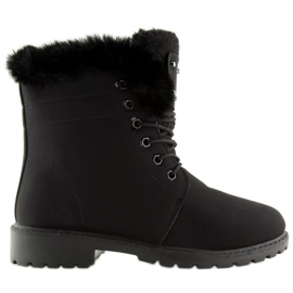 Schwarze isolierte Holzstiefel BL137P Schwarz