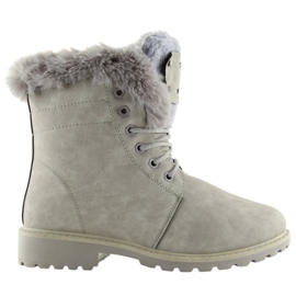 Holzstiefel, isoliert grau BL137P Grau