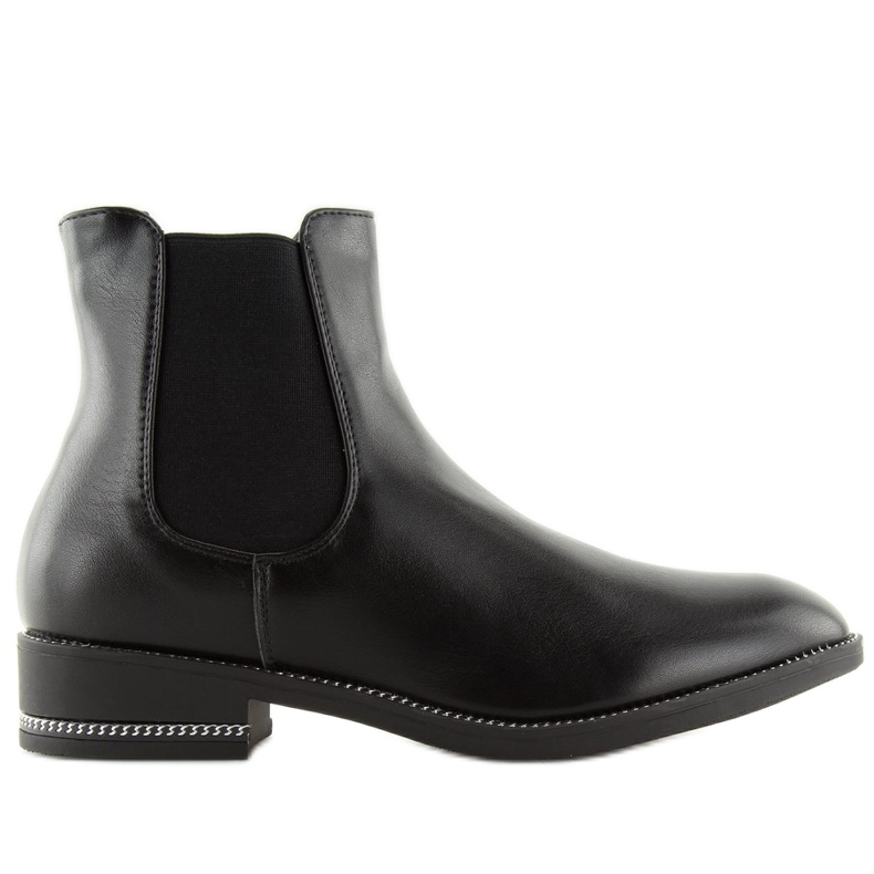 Schwarze Chelsea-Boots für Damen NC700 Black