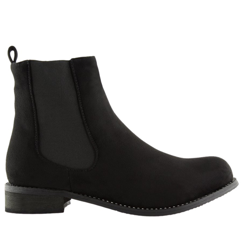 Schwarze Chelsea-Boots für Damen NS025P Schwarz