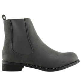 Graue Chelsea Boots für Damen NS025P Grau
