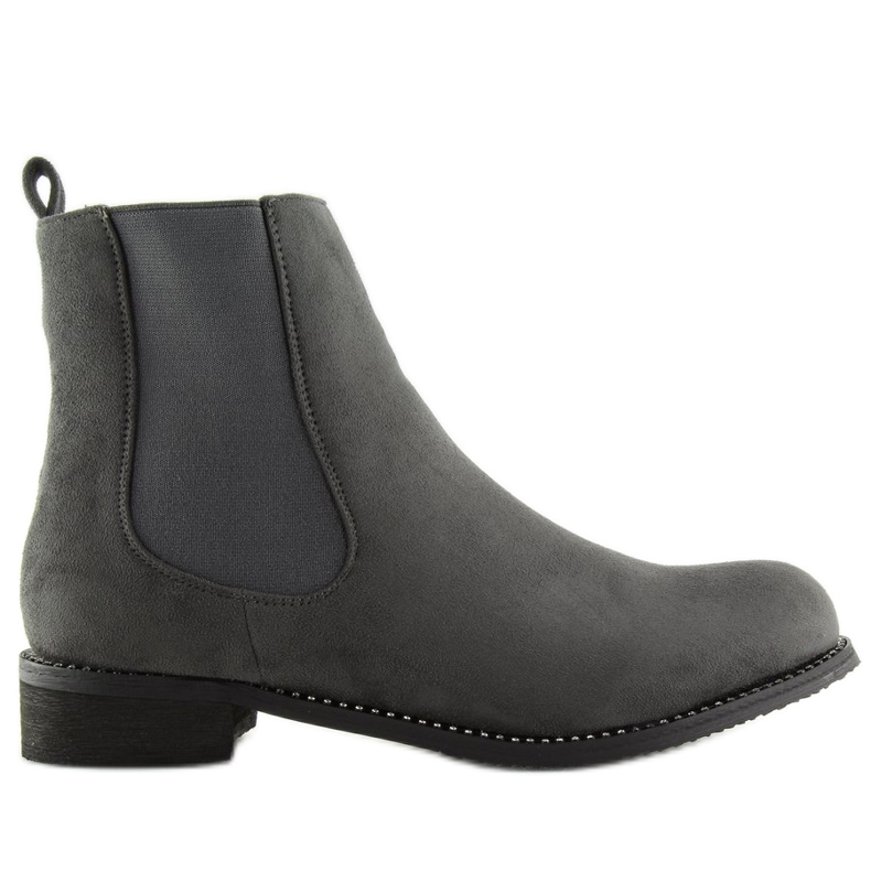 Graue Chelsea Boots für Damen NS025P Grau