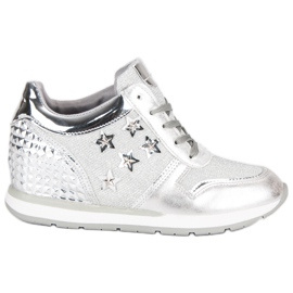 Silberne Turnschuhe, Turnschuhe grau