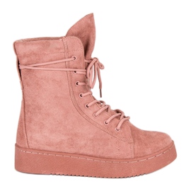 Bello Star Schneestiefel aus Wildleder rosa
