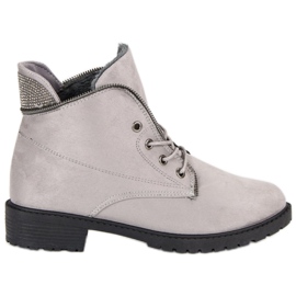 Balada Graue gebundene Stiefeletten