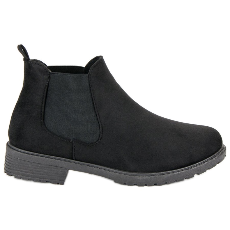 Niedrige Chelsea-Stiefel schwarz