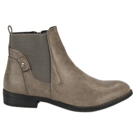 Groto Gogo Bequeme Booties Jodhpur-Stiefel grau