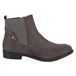 Groto Gogo Bequeme Jodhpur-Stiefel grau