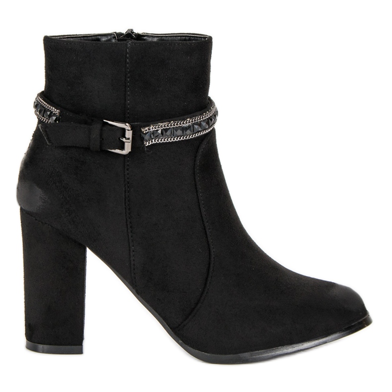 Wildleder-Stiefeletten von VINCEZA schwarz