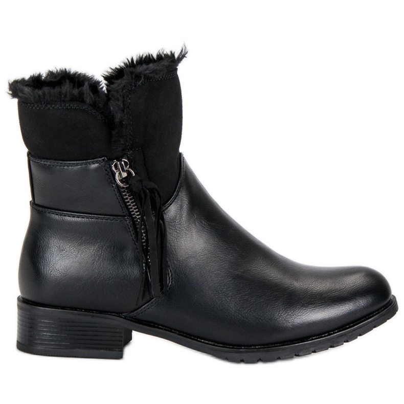 Forever Folie Warme Damenstiefel schwarz