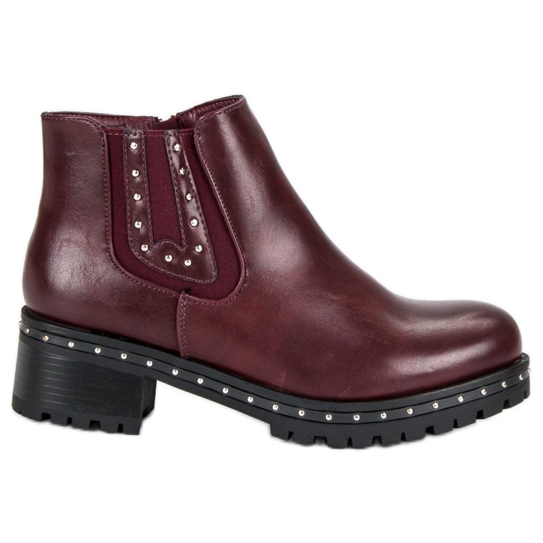 Anesia Paris Jodhpurstiefel mit hohen Absätzen rot