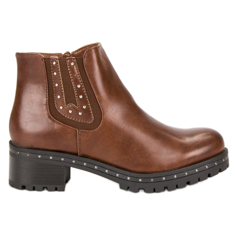 Anesia Paris Jodhpurstiefel mit hohen Absätzen schwarz braun