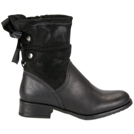 Forever Folie Modische schwarze Stiefel