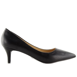 Pumps niedrige Absätze schwarz 123-3 Schwarz