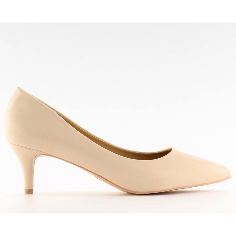 Pumps mit niedrigem Absatz beige 123-3 Beige
