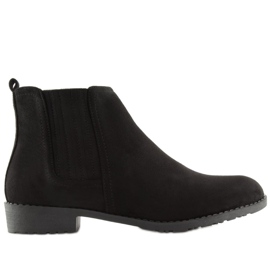 Schwarze Chelsea-Boots für Damen L1215 Schwarz