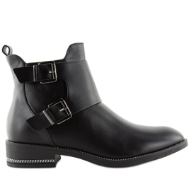 Schwarze Chelsea-Boots für Damen C-7173 Schwarz