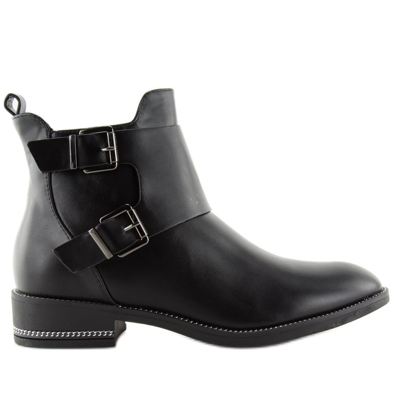 Schwarze Chelsea-Boots für Damen C-7173 Schwarz