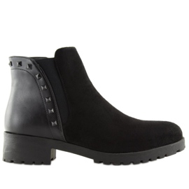 Schwarze Chelsea-Boots für Damen HY-19 Schwarz