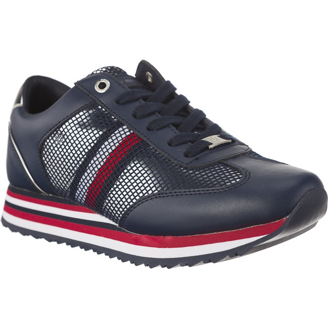 Tommy Hilfiger Unternehmensflaggenturnschuh 406 blau navy blau