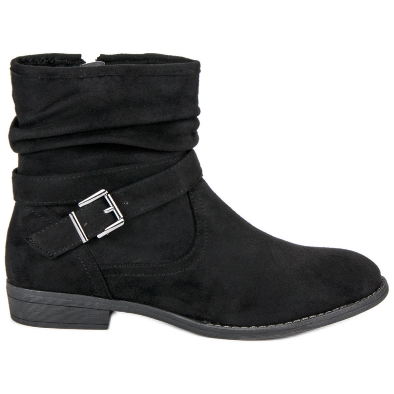 Groto Gogo Warme Wildlederstiefel schwarz