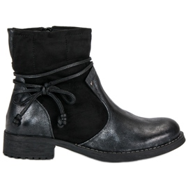 Forever Folie Modische Stiefel für den Herbst schwarz
