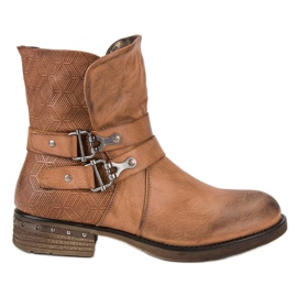 Forever Folie Braune Arbeiterstiefel