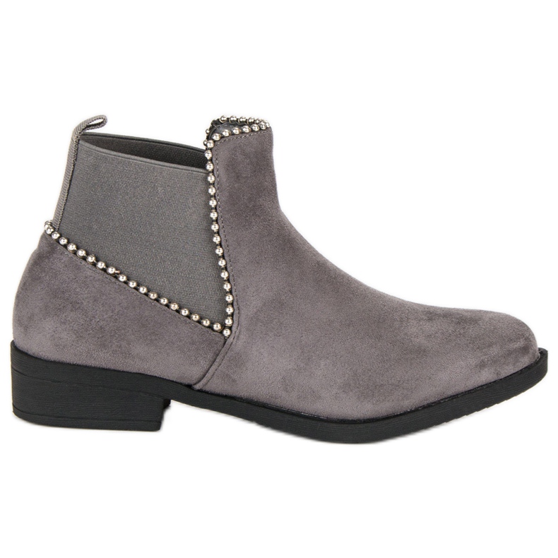 Chelsea-Stiefel aus Wildleder grau