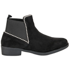 Chelsea-Stiefel aus Wildleder schwarz